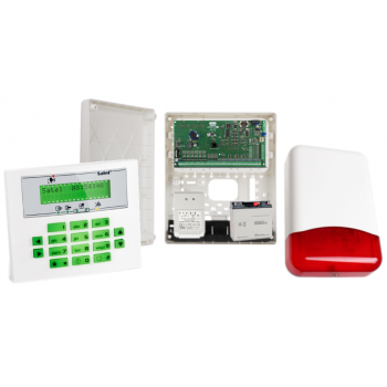 ZESTAW ALARMOWY SATEL INTEGRA 64 + INT-KLCDS-GR + OPU-3P + AWT682 + 17Ah + SYRENA TI700